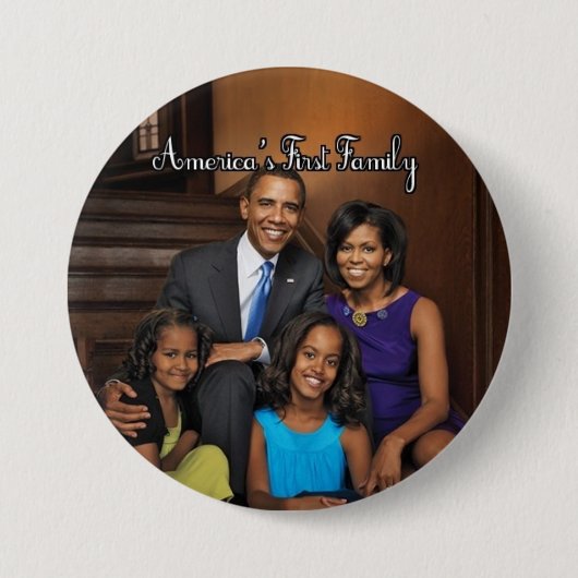 OBAMA-PORTRAIT 2012 RONDE BUTTON 7,6 CM (Voorkant)