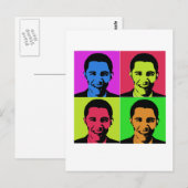 Obama Portrait Briefkaart (Voorkant / Achterkant)