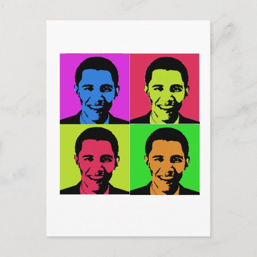 Obama Portrait Briefkaart (Voorkant)