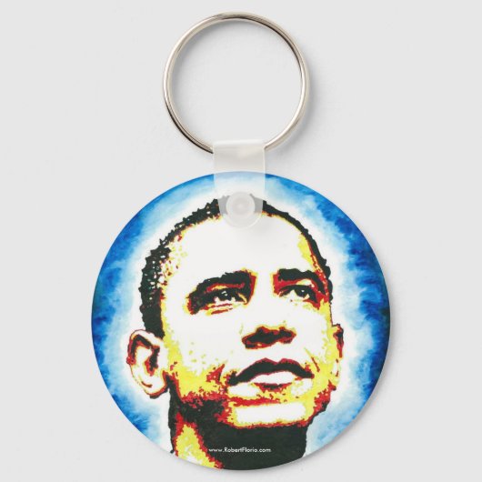 Obama Portrait Sleutelhanger (Voorkant)