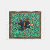 Obama Portret T-shirt Fleece Deken (Voorkant (Horizontaal))