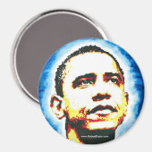 Obama Portretmagneet Logo Magneet (Voorkant / Achterkant)