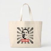 Obama Poster Grote Tote Bag (Voorkant)