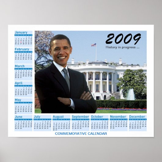 Obama Poster - Herdenkingskalender 2009 (Voorkant)