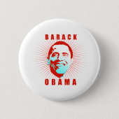 Obama Poster Ronde Button 5,7 Cm (Voorkant)