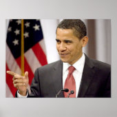 Obama praat poster (Voorkant)