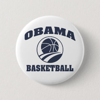 Obama premium basketbal-knop ronde button 5,7 cm