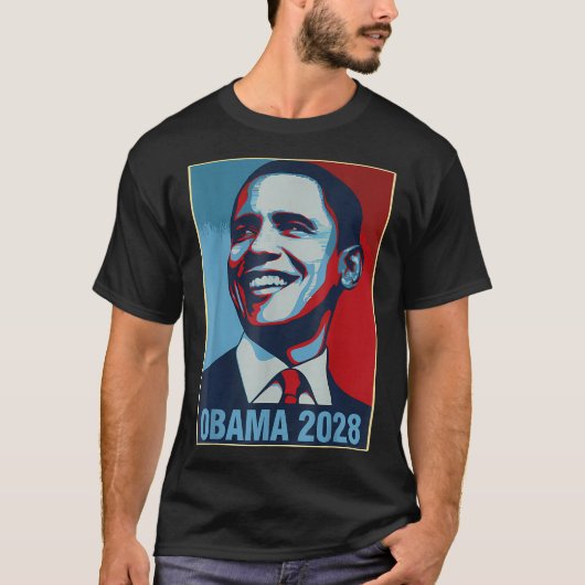Obama President 2028 Obama _27 T-shirt (Voorkant)