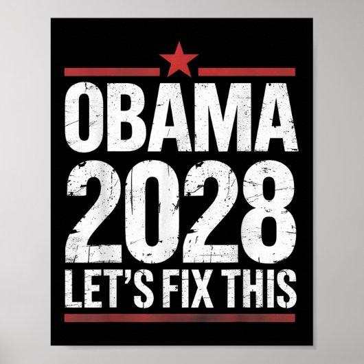 Obama President 2028 Obama _29 Poster (Voorkant)