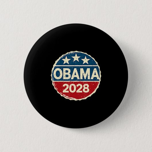 Obama President 2028 Obama _42 Ronde Button 5,7 Cm (Voorkant)