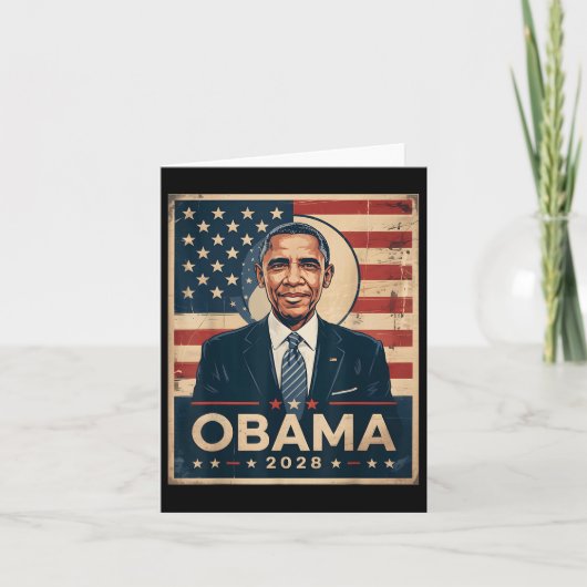 Obama President 2028 Obama 6 Kaart (Voorkant)