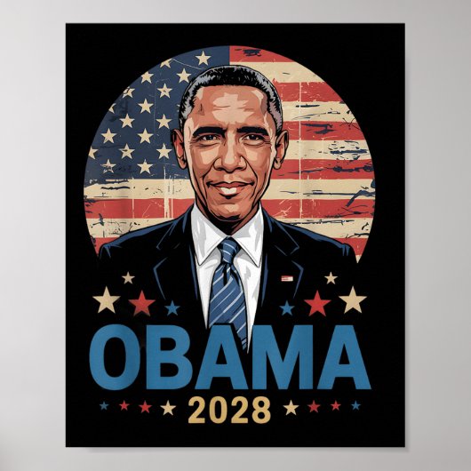 Obama President 2028 Obama Poster (Voorkant)