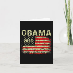 Obama President 2028 Obama Retro Flag Amer Kaart