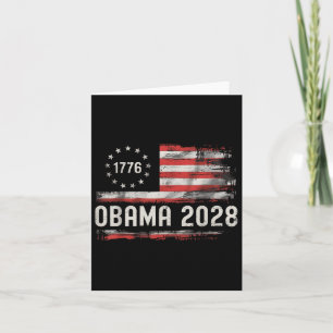 Obama President 2028 Obama Retro Flag Amer Kaart