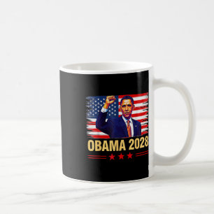 Obama President 2028 Obama Retro Flag Amer Koffiemok