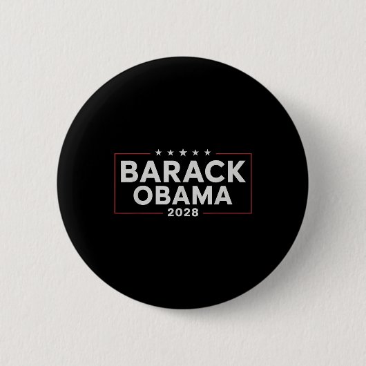 Obama  President 2028 Obama Ronde Button 5,7 Cm (Voorkant)
