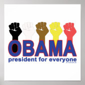 OBAMA-PRESIDENT VOOR IEDEREEN POSTER (Voorkant)