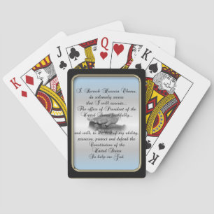 Obama Presidential Oath Black Lijst Bicycle Speelkaarten