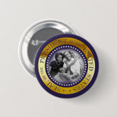 Obama Presidential Seal Portret Ronde Button 5,7 Cm (Voorkant /achterkant)