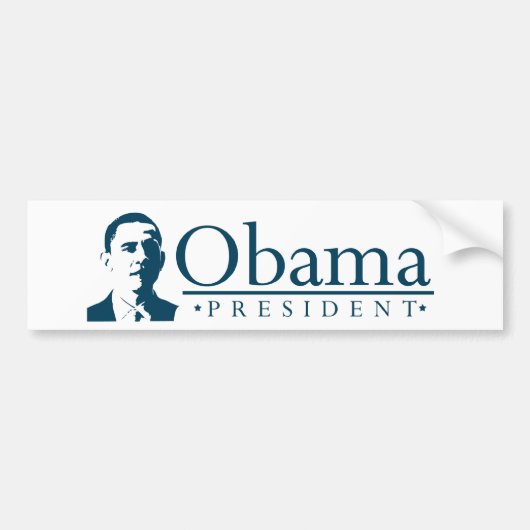 Obama Presidentiële portretBumpersticker Bumpersticker (Voorkant)