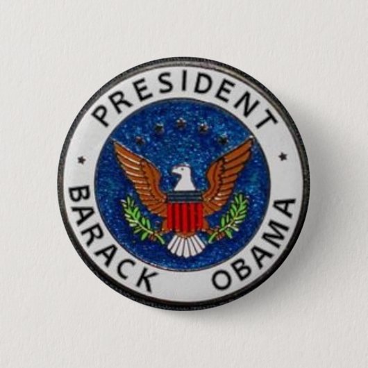 Obama Presidentiële zegelpop Ronde Button 5,7 Cm (Voorkant)