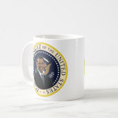 Obama Presidentiële zegels - Gepersonaliseerd Koffiemok (Voorkant links)