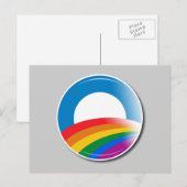 Obama Pride-Button Briefkaart (Voorkant / Achterkant)
