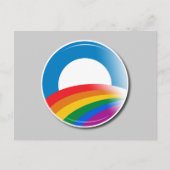 Obama Pride-Button Briefkaart (Voorkant)