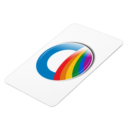 Obama Pride-Button Magneet (Linkerzijde)