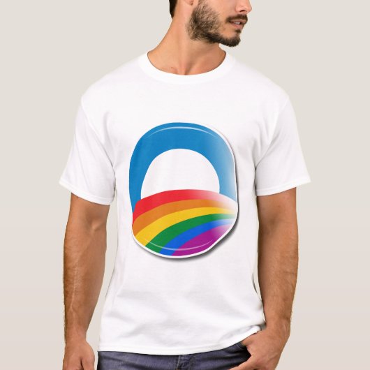 Obama Pride Button T-shirt (Voorkant)