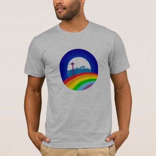 Obama Pride, Ltd Edition Seattle Shirt, Grey T-shirt (Voorkant)
