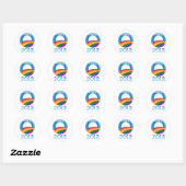 Obama Pride Ronde Sticker (Vel)