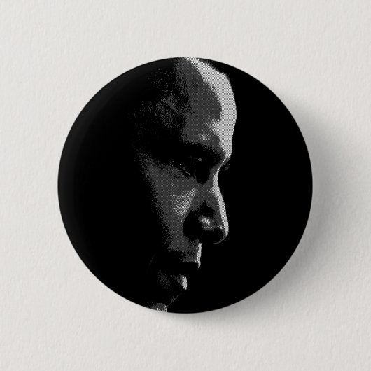 Obama Profile Pin Ronde Button 5,7 Cm (Voorkant)