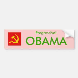 OBAMA Progressief! Bumpersticker