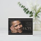 Obama Quote Briefkaart (Staand voorkant)