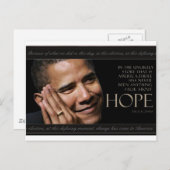 Obama Quote Briefkaart (Voorkant / Achterkant)