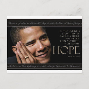 Obama Quote Briefkaart