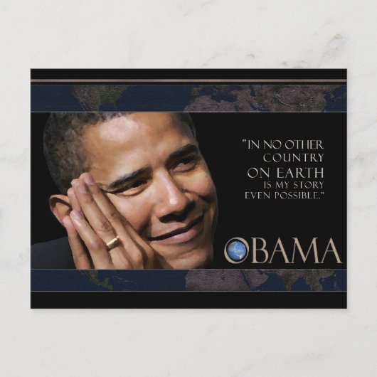 Obama Quote Briefkaart (Voorkant)
