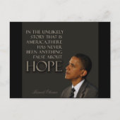 Obama Quote Briefkaart (Voorkant)