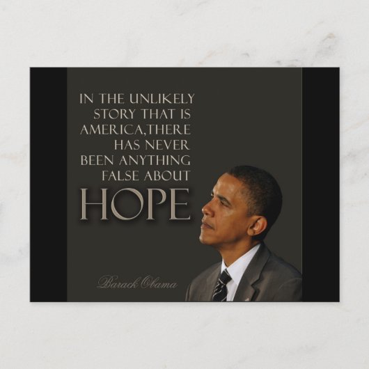 Obama Quote Briefkaart (Voorkant)