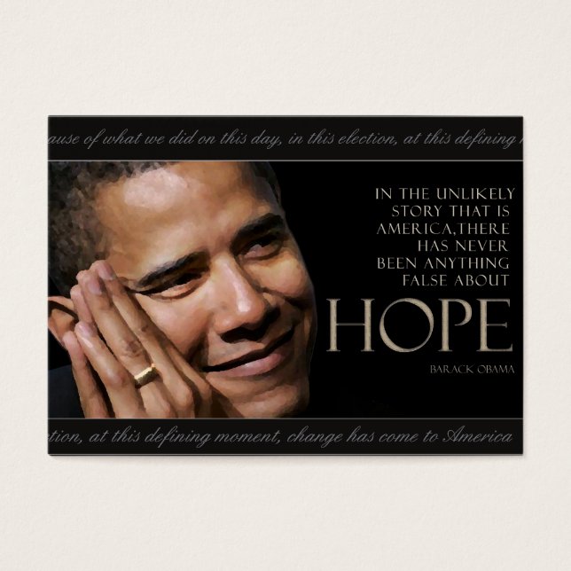 Obama Quote Kaart (Voorkant)
