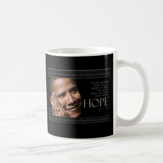 Obama Quote Koffiemok (Rechts)