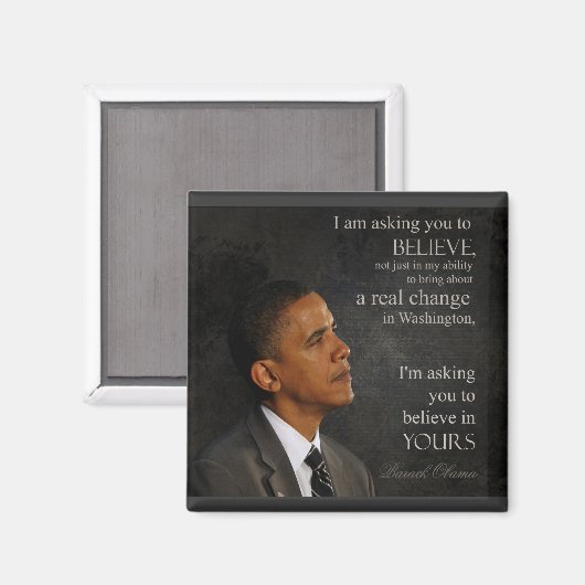 Obama Quote Magnet (Voorkant / Achterkant)