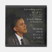 Obama Quote Magnet (Voorkant)