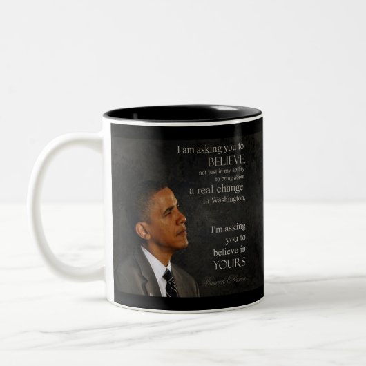 Obama Quote Mok 1 van 6 - Gepersonaliseerd (Links)