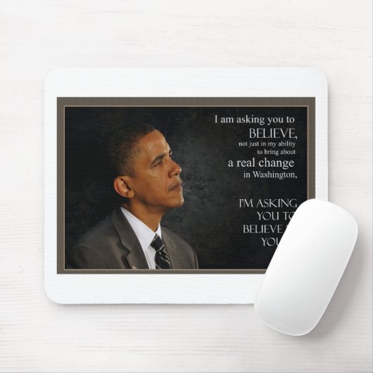 Obama Quote Muismat (Met muis)