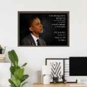 Obama Quote Poster (Thuiskantoor)