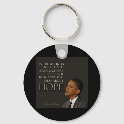 Obama Quote Sleutelhanger (Voorkant)