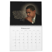 Obama Quotes - Gepersonaliseerd Kalender (Feb 2027)