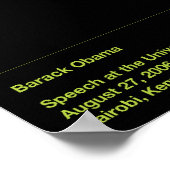 Obama Quotes Poster (Hoek)